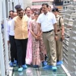 मुख्य सचिव आनंद बर्धन ने किया बजरंग सेतु का निरीक्षण