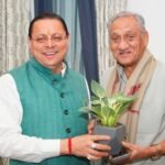 मुख्यमंत्री धामी से मिले पूर्व मुख्यमंत्री विजय बहुगुणा